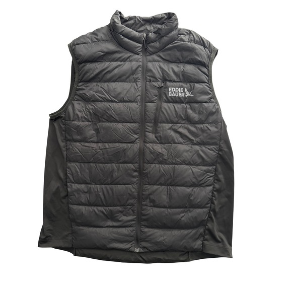 Eddie Bauer Other - Eddie Bauer Mens 550 Down Vest Black Puffer Sleeveless Jacket Size Large